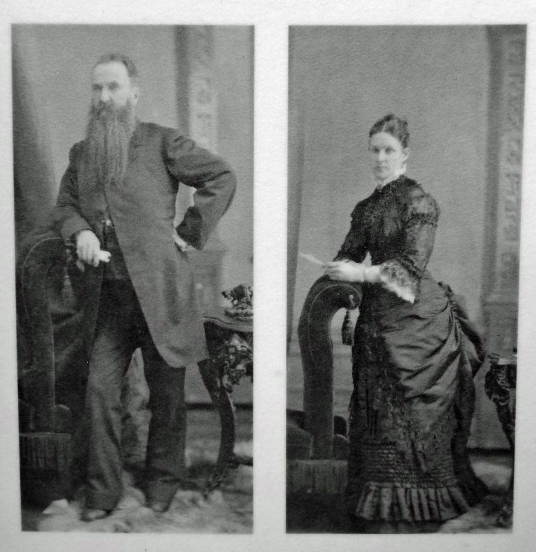 Marker detail: Alexander MacDougall Brown (1820-1895) and his wife / et sa femme image. Click for full size.