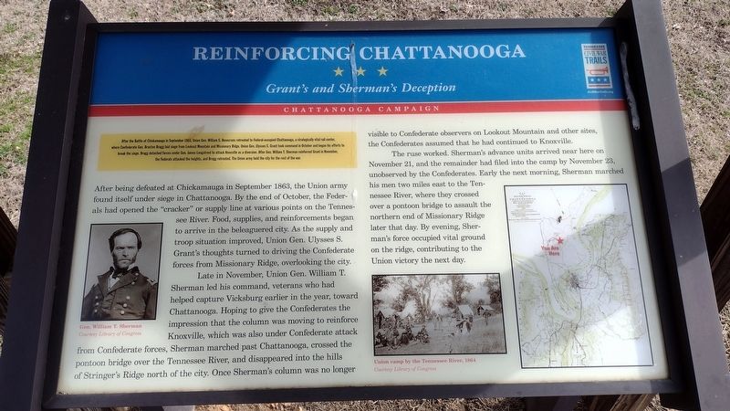 Reinforcing Chattanooga Marker. Click for full size. Reinforcing Chattanooga Marker image. Click for full size.