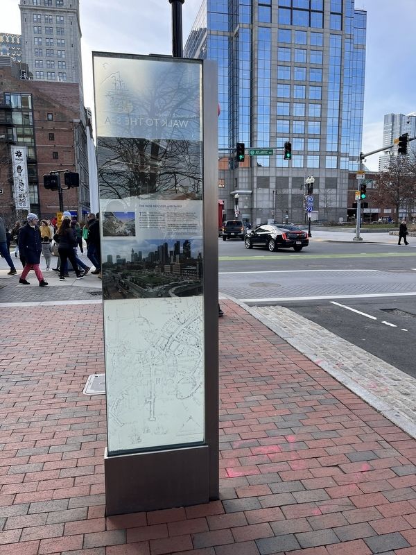 The Rose Kennedy Greenway side of the marker image. Click for full size.