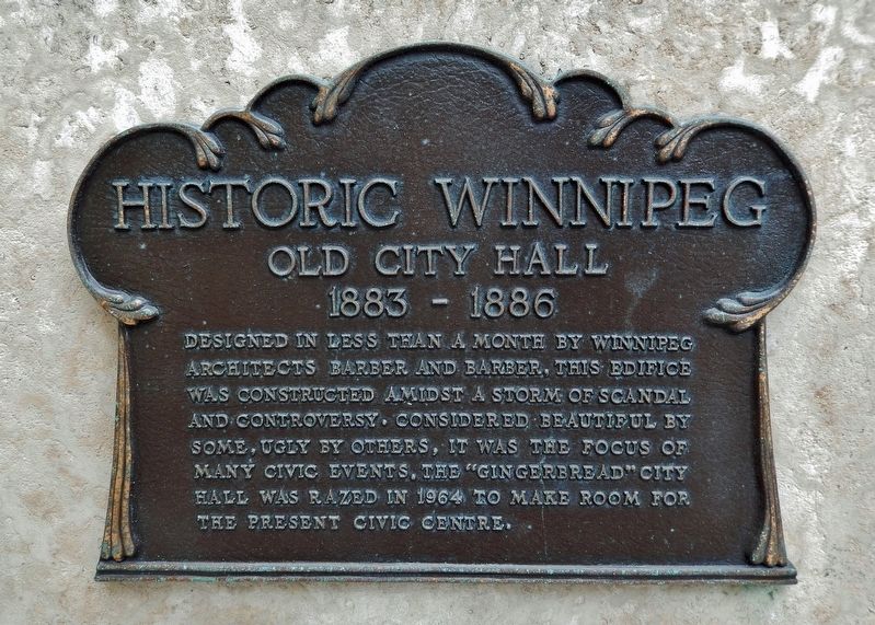 Old City Hall Marker. Click for full size. Old City Hall Marker image. Click for full size.