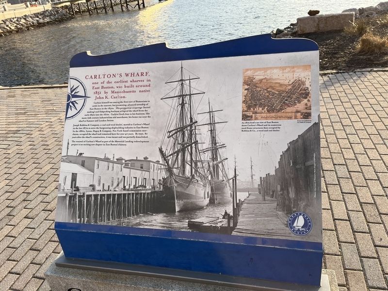 Carlton's Wharf Marker image. Click for full size.