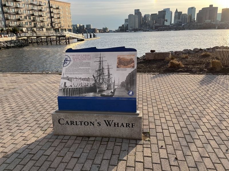 Carlton's Wharf Marker image. Click for full size.