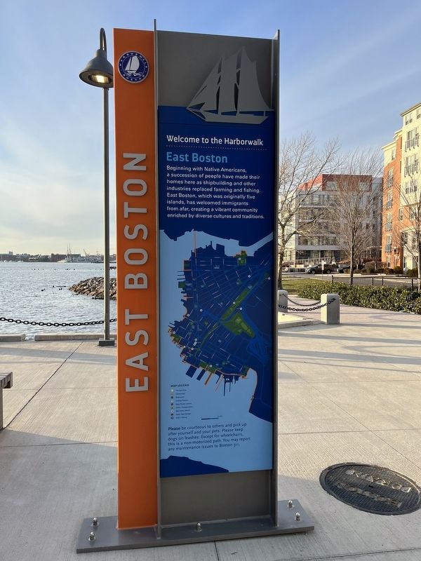 East Boston Marker. Click for full size. East Boston Marker image. Click for full size.