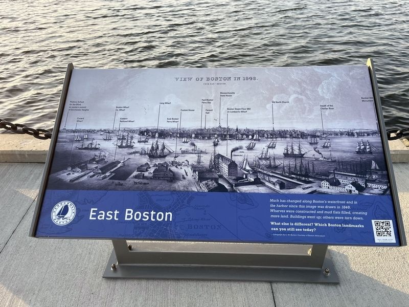 View of Boston in 1848. Marker image. Click for full size.