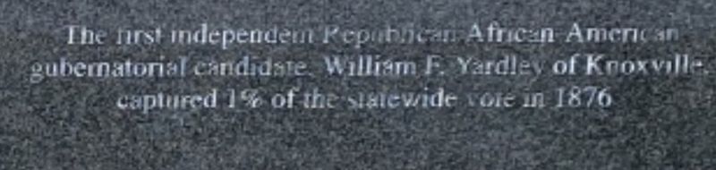 William F. Yardley Marker. Click for full size. William F. Yardley Marker image. Click for full size.