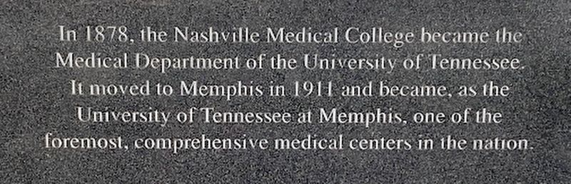 Nashville Medical College Marker. Click for full size. Nashville Medical College Marker image. Click for full size.