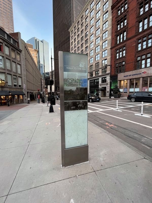 The Norman B. Leventhal Walk to the Sea side of the marker. Click for full size. The Norman B. Leventhal Walk to the Sea side of the marker image. Click for full size.