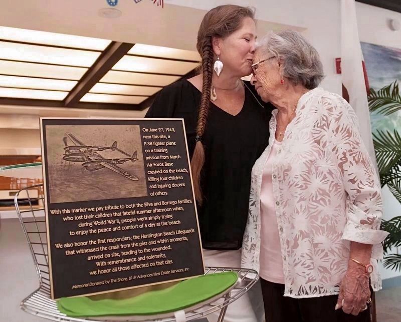 P-38 Memorial Plaque Dedication image. Click for full size.