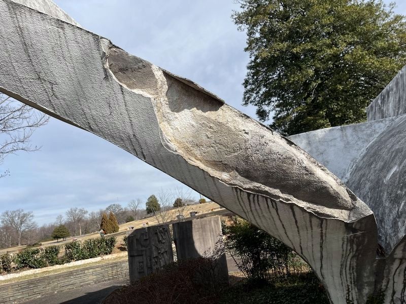 Unfortunately, the sculpture has weathered. image. Click for full size.