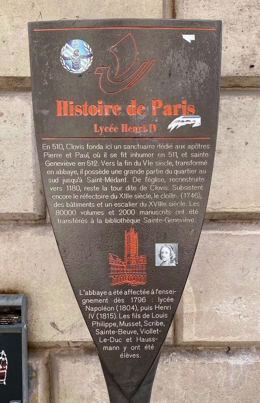 Lycée Henri IV Marker. Click for full size. Lycée Henri IV Marker image. Click for full size.