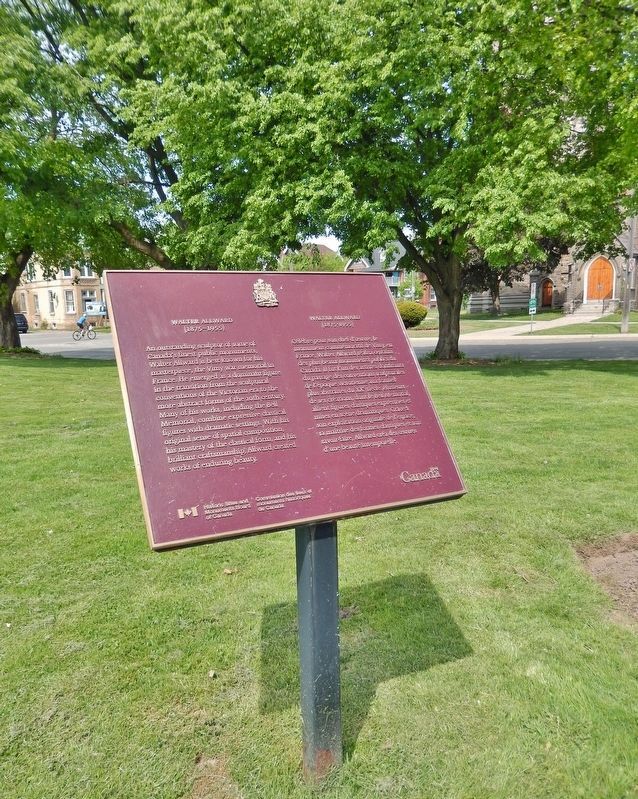 Walter Allward Marker. Click for full size. Walter Allward Marker image. Click for full size.