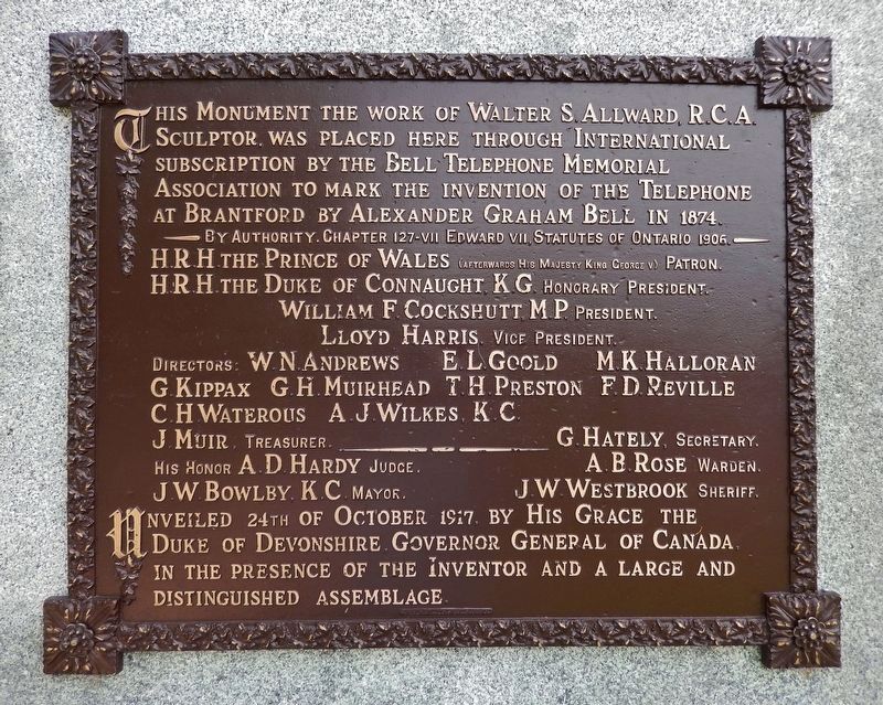 Bell Telephone Memorial Marker. Click for full size. Bell Telephone Memorial Marker image. Click for full size.
