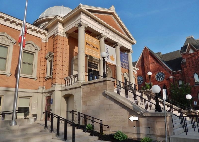 Wilfred Laurier University Carnegie Building<br>(<i>northwest elevation</i>) image. Click for full size.