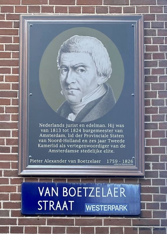 Pieter Alexander van Boetzelaer Marker image. Click for full size.