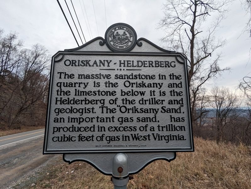 Oriskany-Helderberg Marker. Click for full size. Oriskany-Helderberg Marker image. Click for full size.