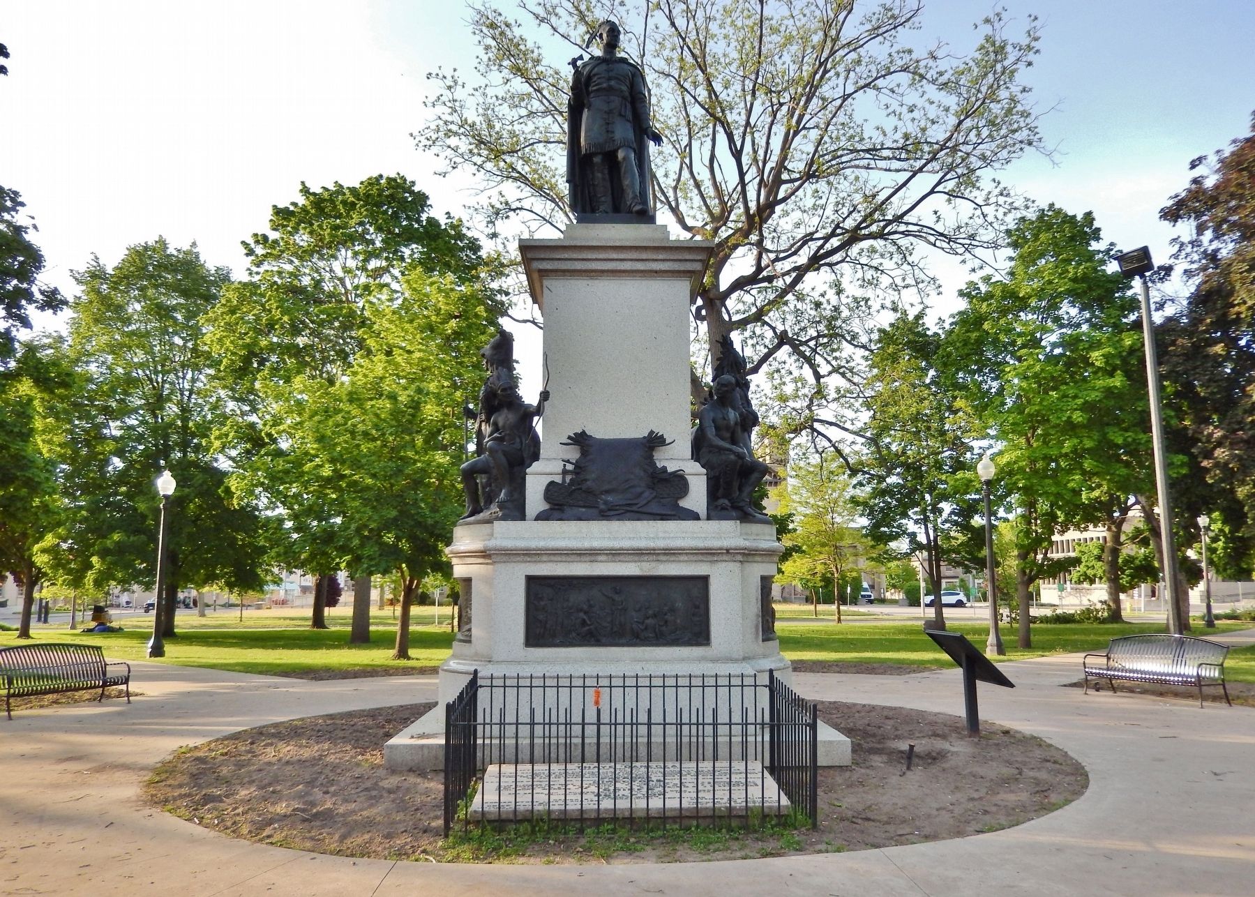 Thayendanegea (Joseph Brant) Monument (<i>south elevation</i>) image. Click for full size.