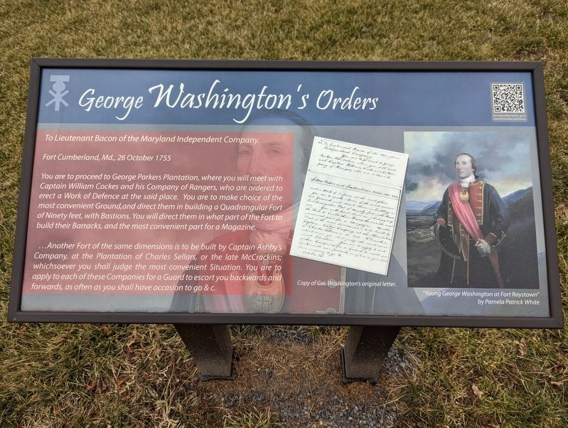 George Washington's Orders Marker image. Click for full size.
