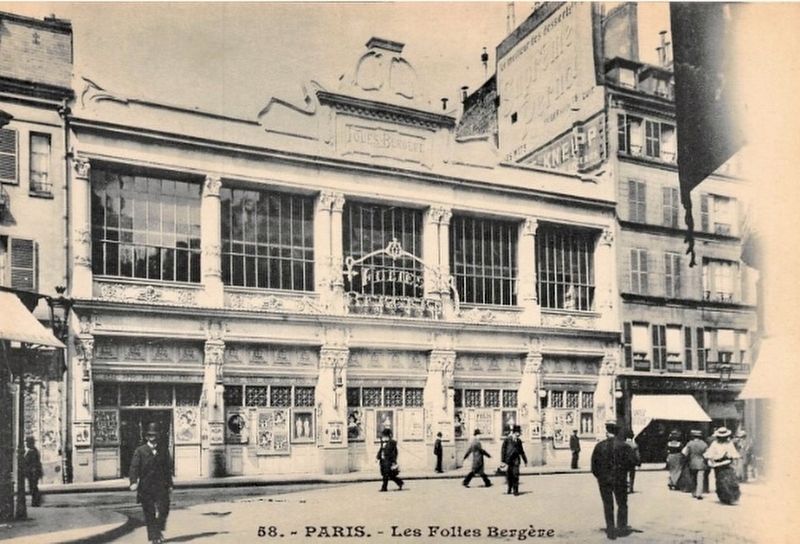 Les Folies Berg�re postcard view image. Click for full size.