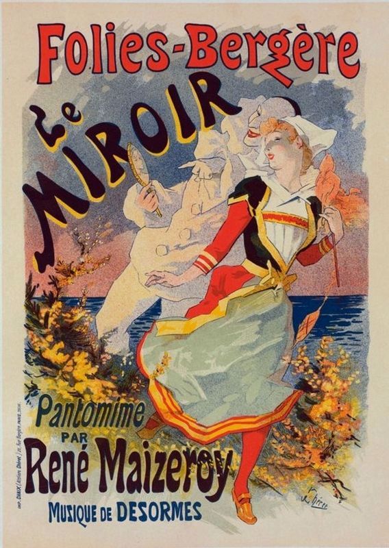 Affiche pour les Folies-Bergre "Le Miroir" image. Click for full size.