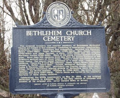 Bethlehem Church Cemetery Marker image. Click for full size.
