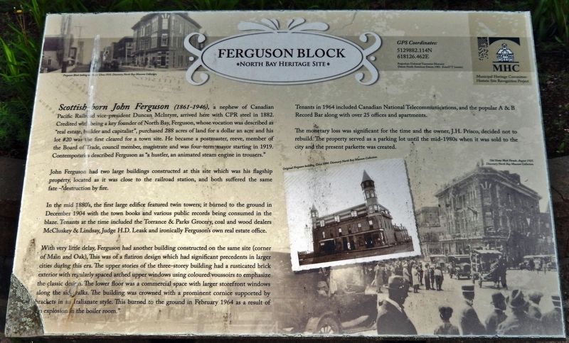 Ferguson Block Marker. Click for full size. Ferguson Block Marker image. Click for full size.
