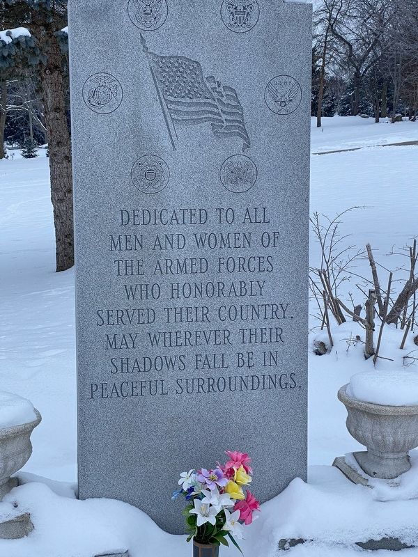 Pewamo Veterans Memorial Marker. Click for full size. Pewamo Veterans Memorial Marker image. Click for full size.