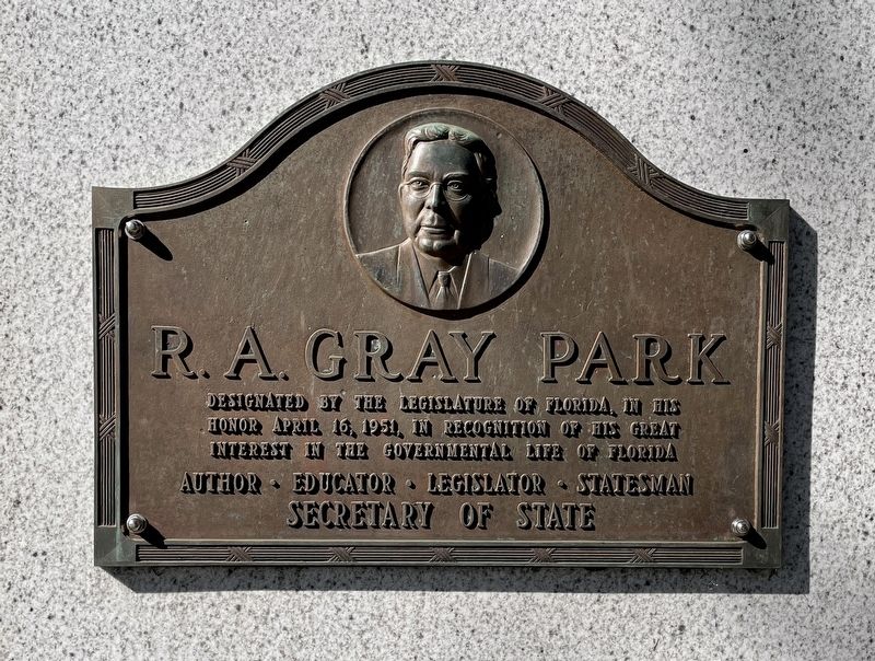 R.A. Gray Park Marker image. Click for full size.