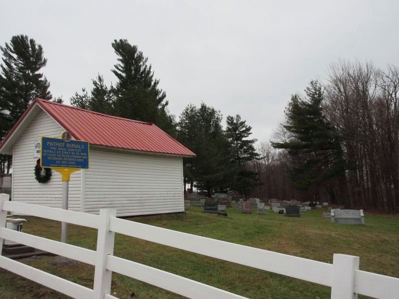 Patriot Burials Marker and Pine Ridge Cemetery image. Click for full size.