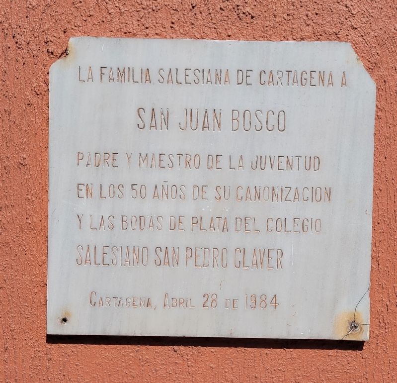 San Juan Bosco Marker. Click for full size. San Juan Bosco Marker image. Click for full size.