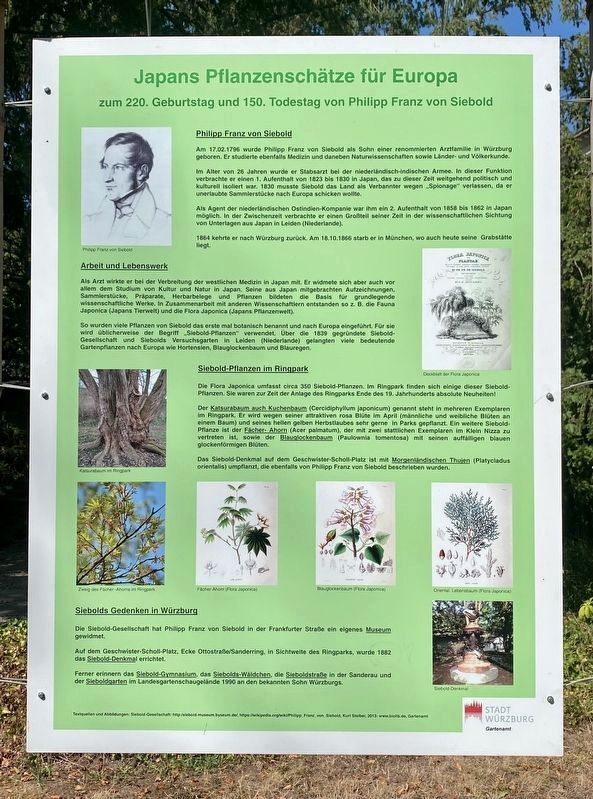 Japans Pflanzensch�tze f�r Europa / Japan�s Plant Treasures for Europe Marker image. Click for full size.