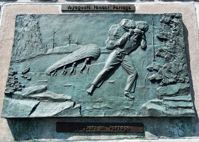 Voyageurs on Portage /<br>Voyageurs faisant Portage. Click for full size. Voyageurs on Portage /<br>Voyageurs faisant Portage image. Click for full size.