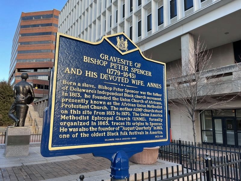 Gravesite of Bishop Peter Spencer (1779-1843) and His Devoted Wife, Annes Marker image. Click for full size.