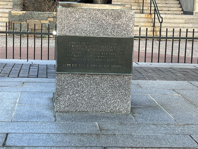 Here Lie Rev. & Mrs. Peter Spencer Marker image. Click for full size.