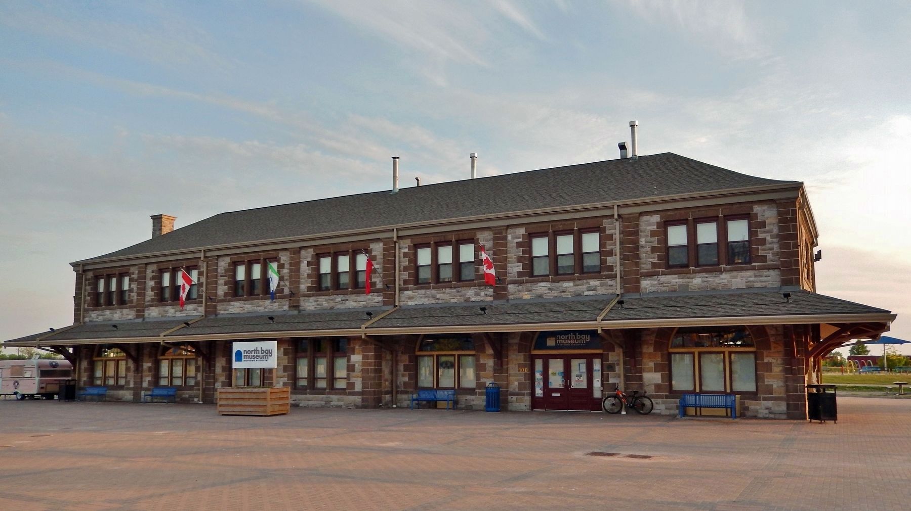 Former Canadian Pacific Railway Station (<i>northeast elevation</i>). Click for full size. Former Canadian Pacific Railway Station (<i>northeast elevation</i>) image. Click for full size.