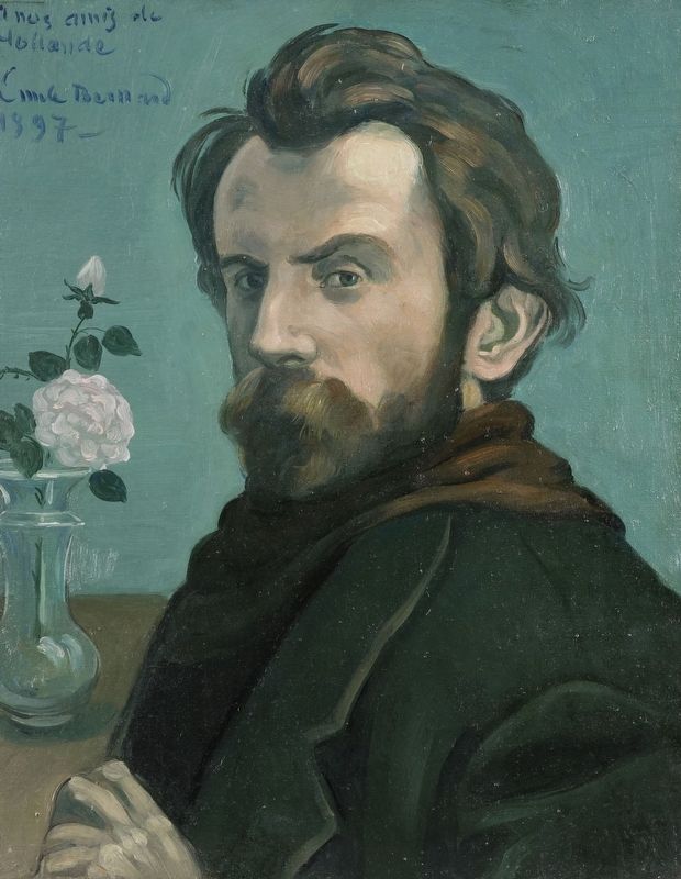 �mile Bernard self portrait image. Click for full size.