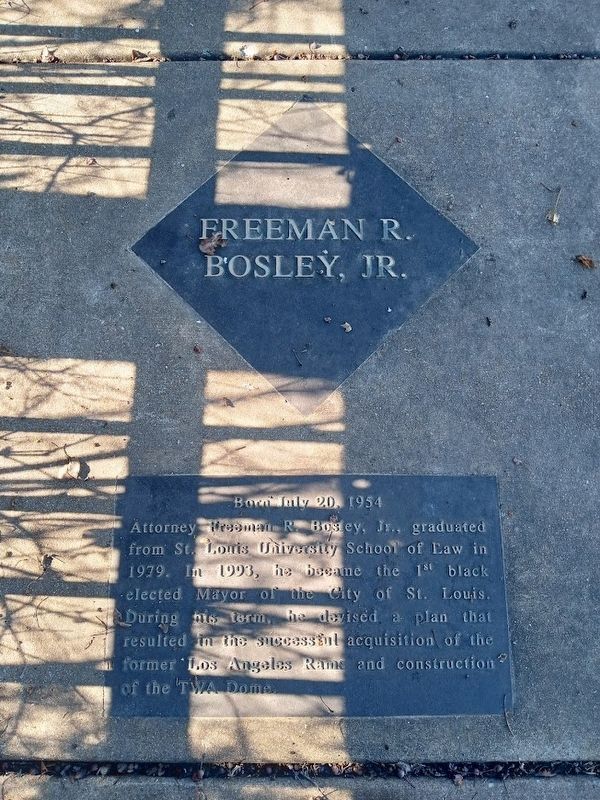 Freeman R. Bosley, Jr. Marker. Click for full size. Freeman R. Bosley, Jr. Marker image. Click for full size.