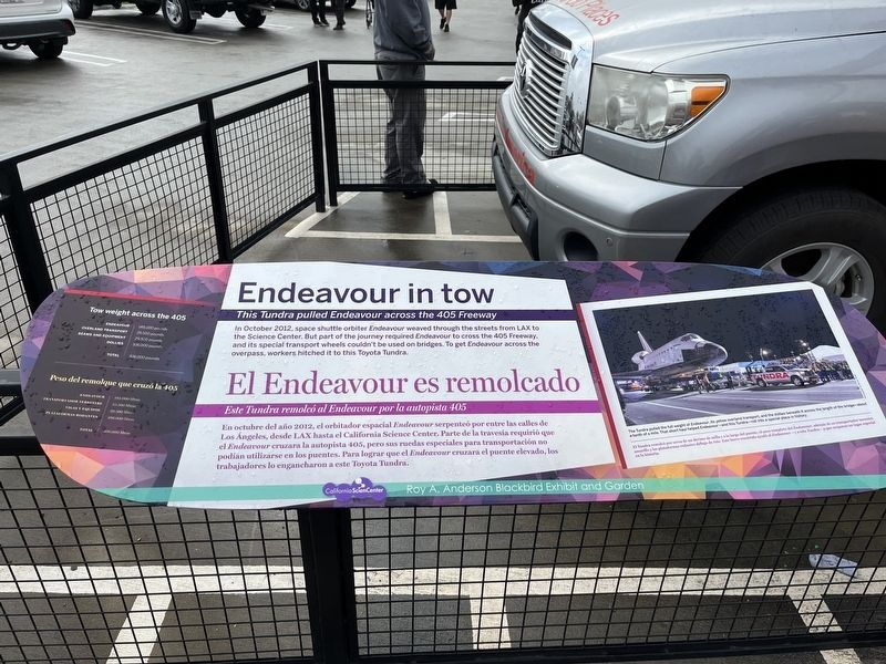 Endeavor in Tow Marker image. Click for full size.