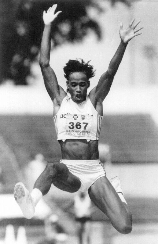 Jackie Joyner-Kersee at the Olympic Trials image. Click for full size.