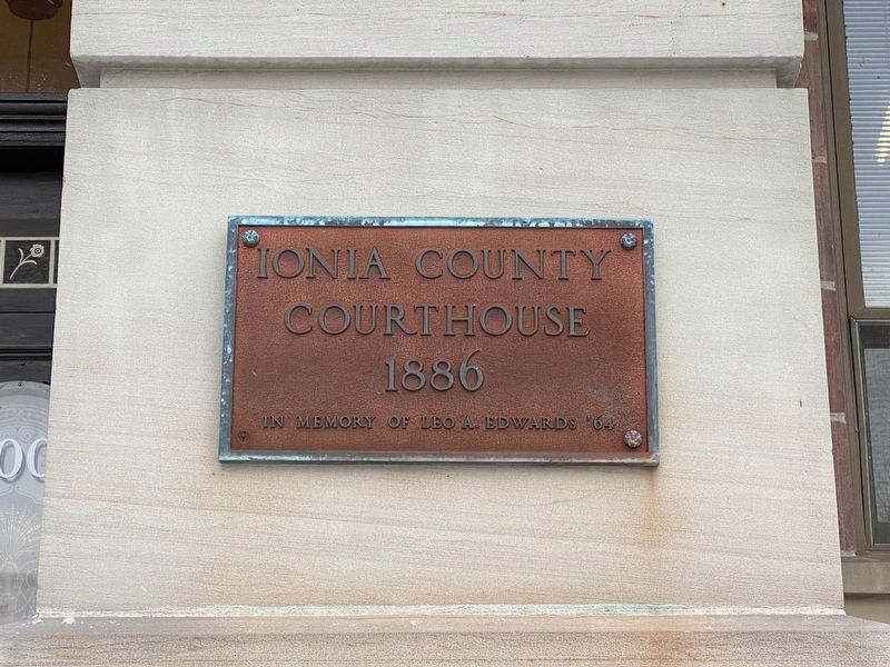 Ionia County Courthouse Marker image. Click for full size.