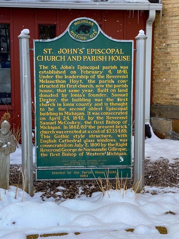St. John's Episcopal Church and Parish House Marker image. Click for full size.