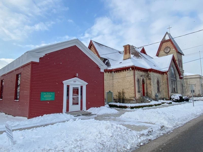 St. John's Episcopal Church and Parish House Marker. Click for full size. St. John's Episcopal Church and Parish House Marker image. Click for full size.