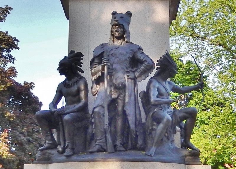 Sculpture detail: Seneca, Onondaga, and Cayuga Natives image. Click for full size.