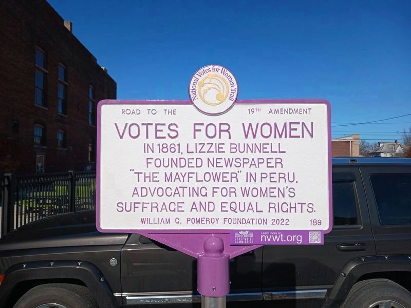 Votes For Women Marker. Click for full size. Votes For Women Marker image. Click for full size.