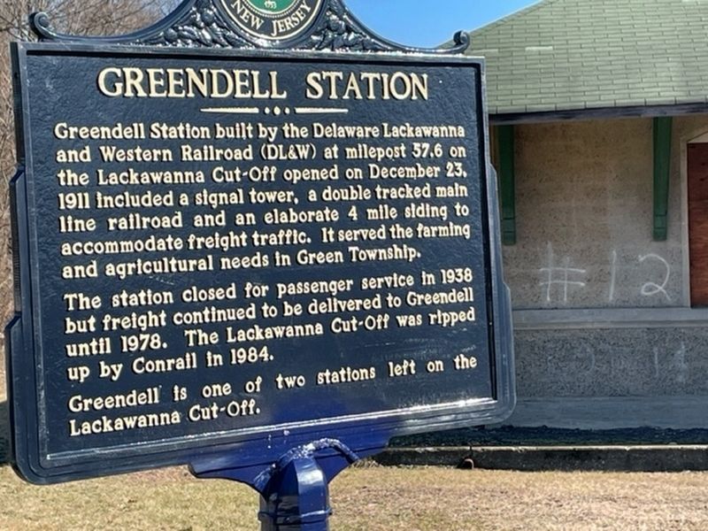 Greendell Station Marker image. Click for full size.