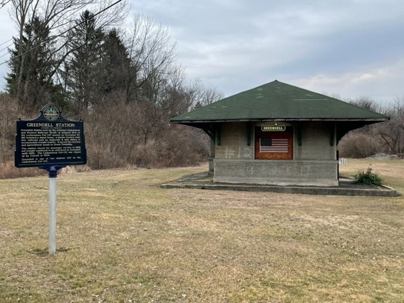 Greendell Station and Marker image. Click for full size.