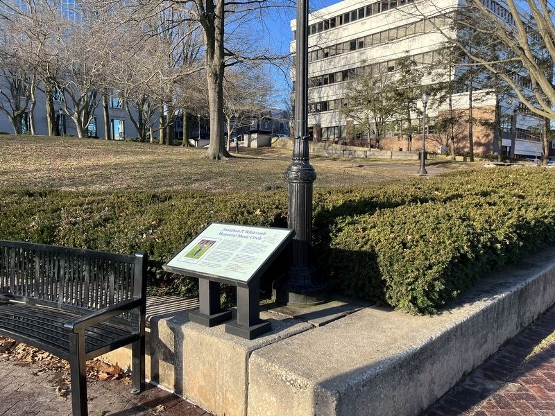 Jonathan P. Whitcomb Memorial Music Circle Marker image. Click for full size.