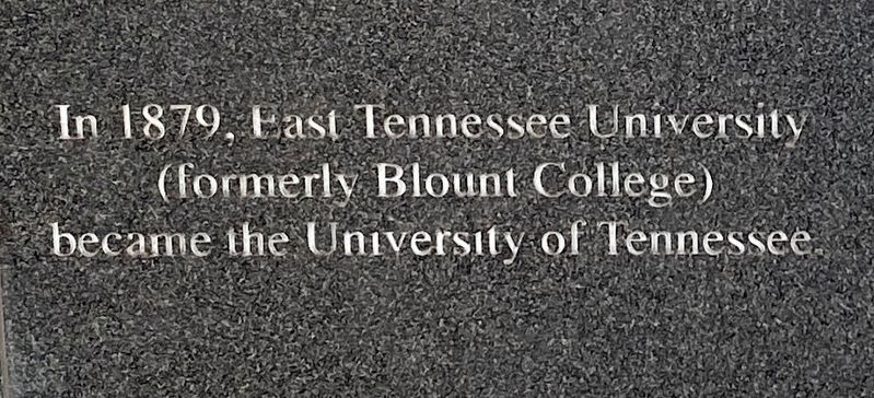 East Tennessee University Marker image. Click for full size.
