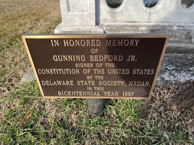 Gunning Bedford Jr. Marker image. Click for full size.