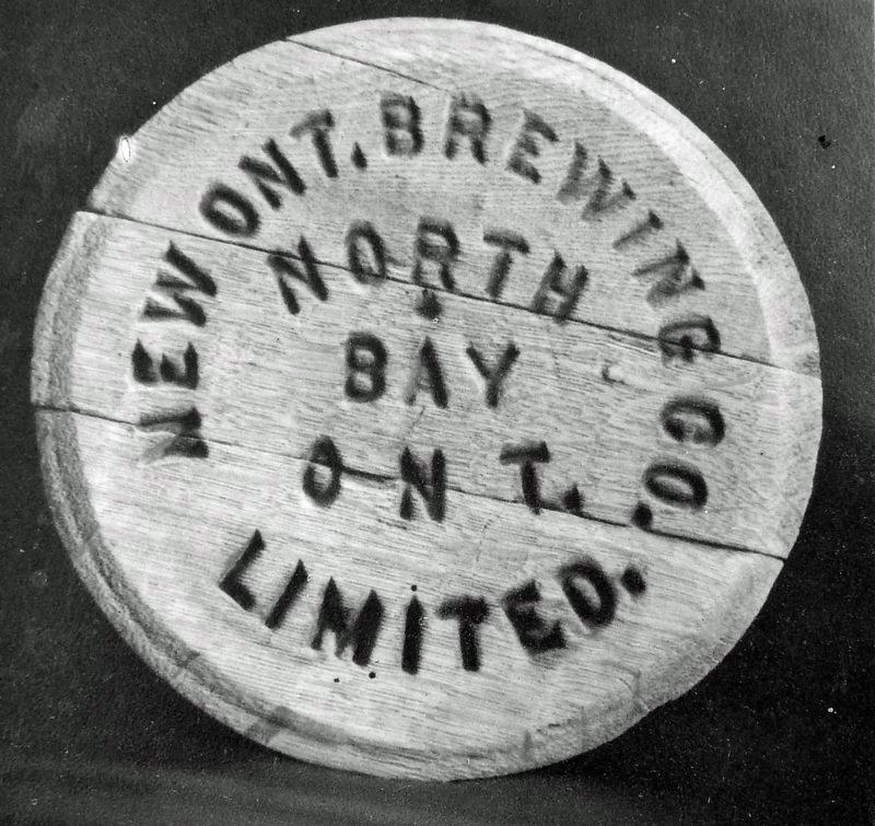 Marker detail: New Ontario Brewery Keg image. Click for full size.
