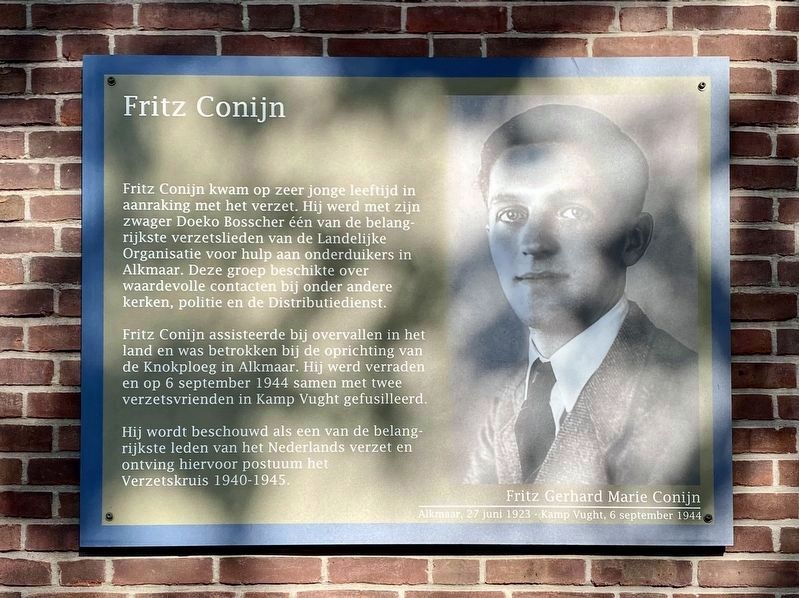 Fritz Conijn Marker. Click for full size. Fritz Conijn Marker image. Click for full size.